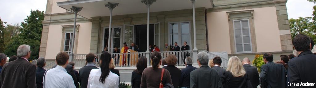 Inauguration of Villa Moynier