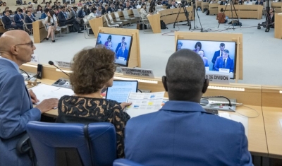A general view of participants during the 54nd session of the Human Rights Council