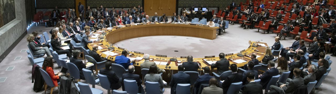 Photo of the UN Security Council in session