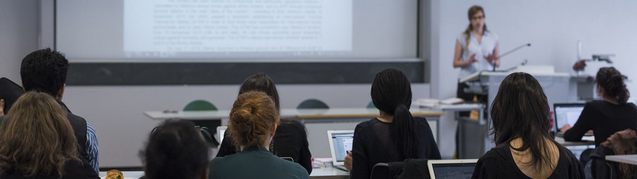 Students at a Course of the Geneva Academy