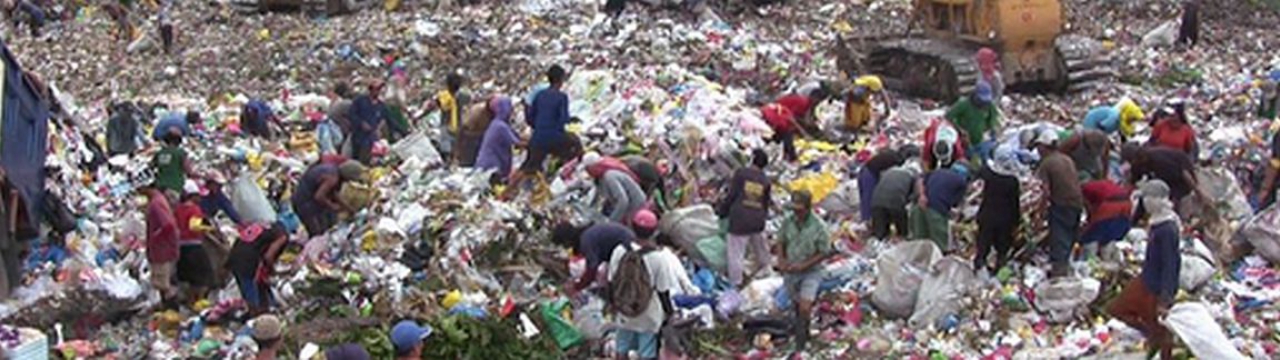 People in Garbage Dump