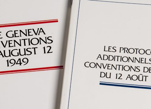 Coverpage of the Geneva Conventions and their Additional Protocols
