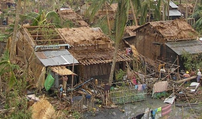 Destructions due to Nargis cyclone