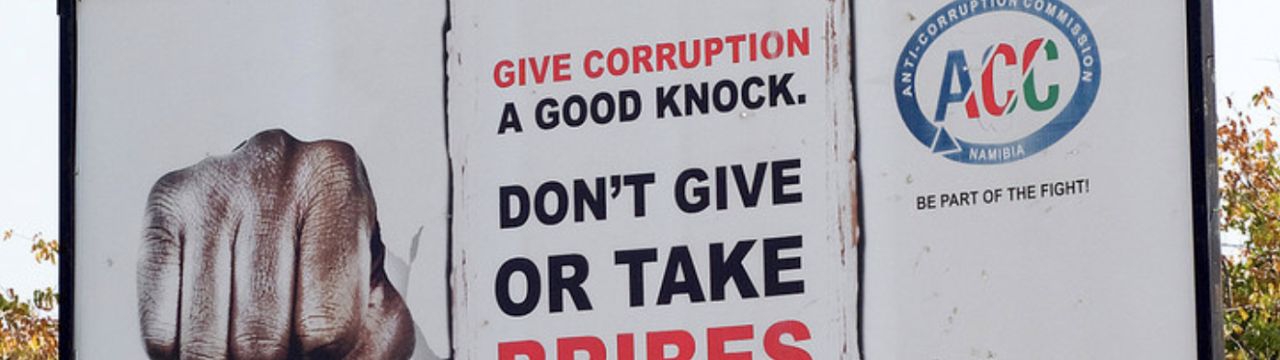 Poster on corruption