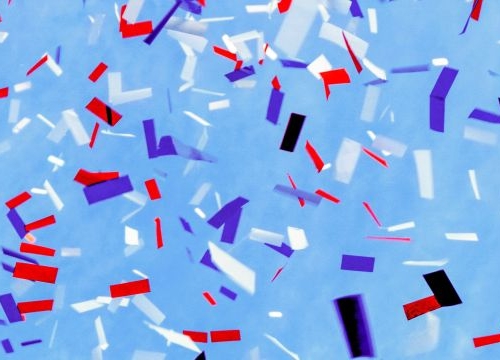 Confetti explosion