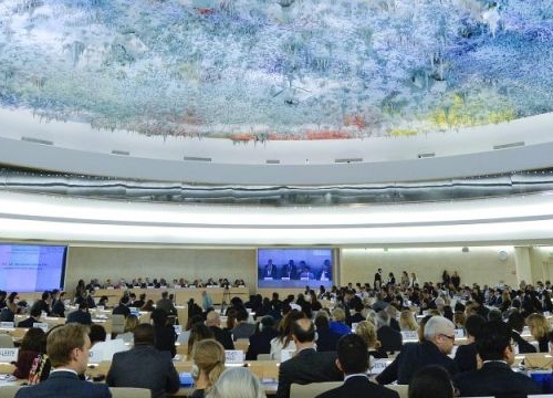 View of a session of the UN Human Rights Council