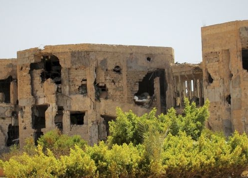 Libya, Benghazi, Public University: destroyed buildings