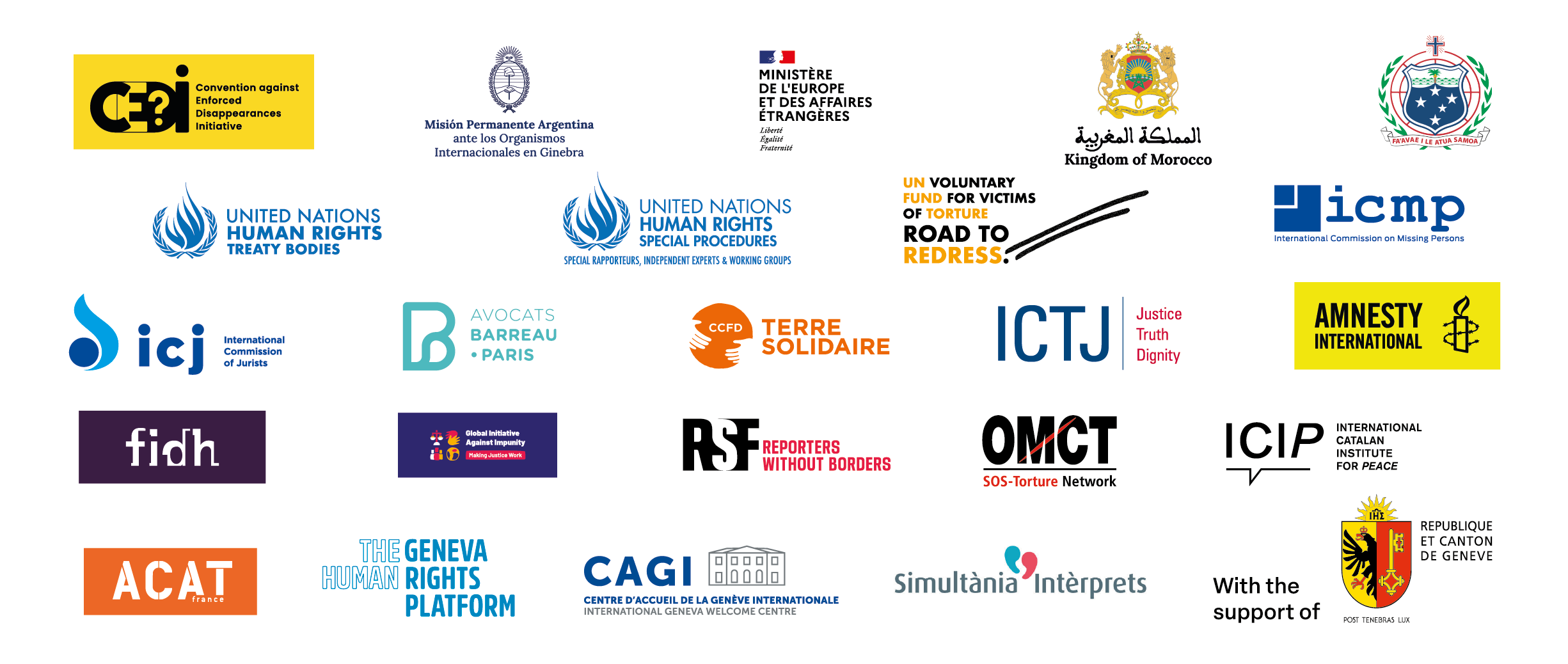 Climate Justice Screening logos