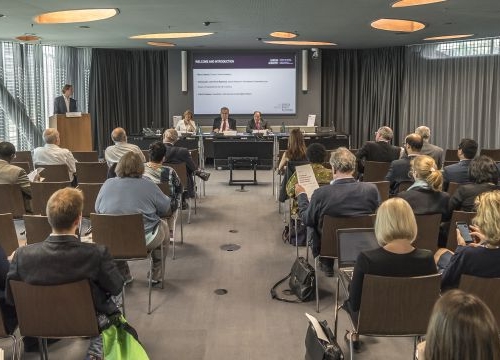 Plenary session during the first annual conference of the Geneva Human Rights Platform