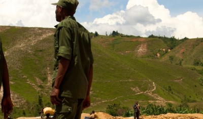 Gold mine in South Kivu, Democratic Republic of the Congo