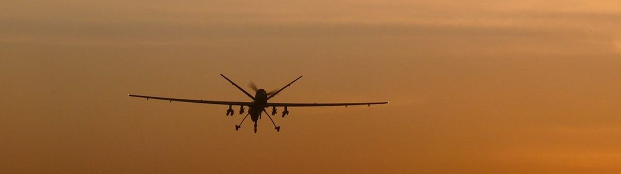 Reaper RPAS Aircraft Lands at Kandahar, Afghanistan
