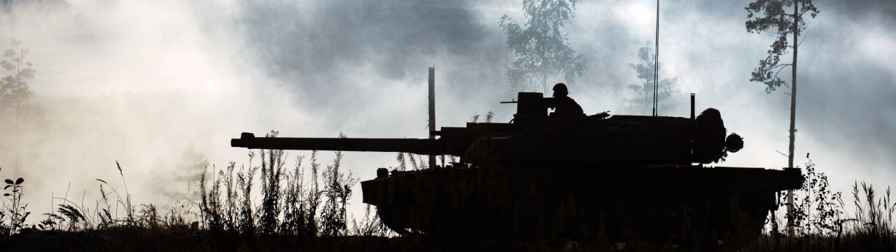 British troops exercise in Estonia as part of the NATO's eFP (Enhanced Forward Presence)