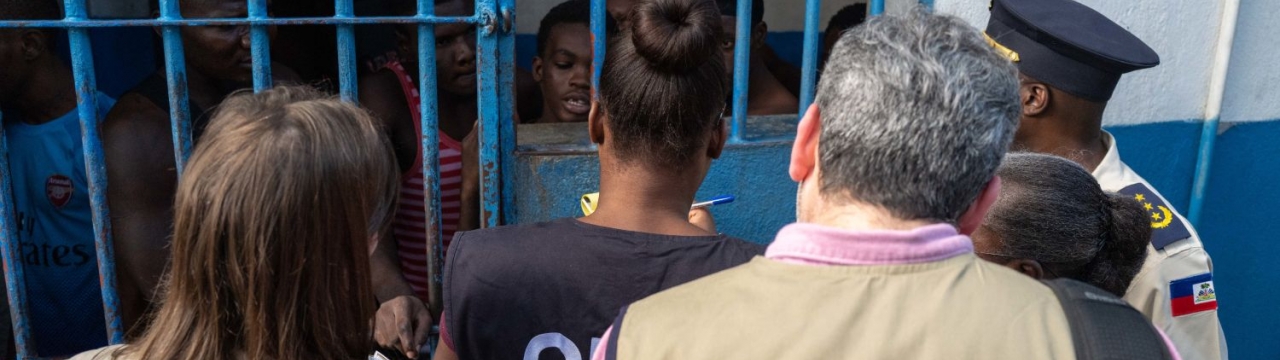 Prison visit by the Inter-American Commission on Human Rights in Haiti