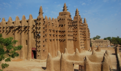 Mali, view of Djenné Great Mosque
