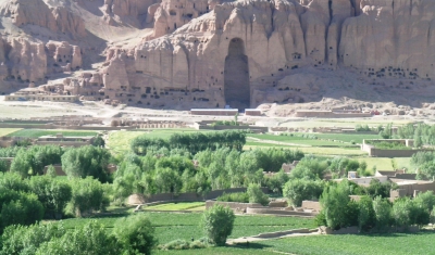 Afghanistan, destroyed buddha in Bamyan