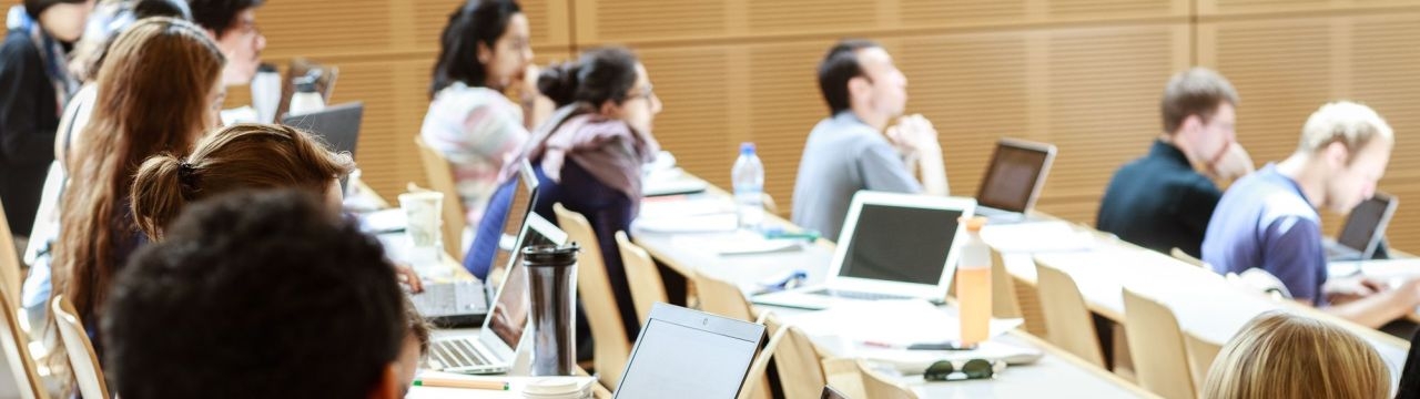 Students during a class at the Geneva Academy