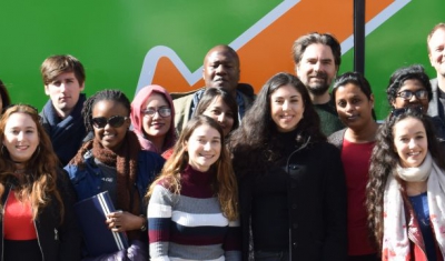 Group photo of Master in Transitional Justice's students during their study trip to Nuremberg