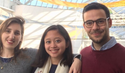 Three members of the Geneva Academy Team for the 30th Edition of the Jean-Pictet Competition