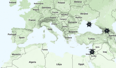 Map of the Rule of Law in Armed Conflicts Online Portal with military occupations