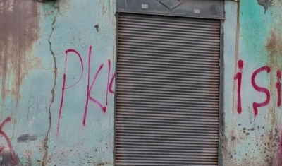 Wall with PKK tags