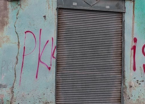 Wall with PKK tags