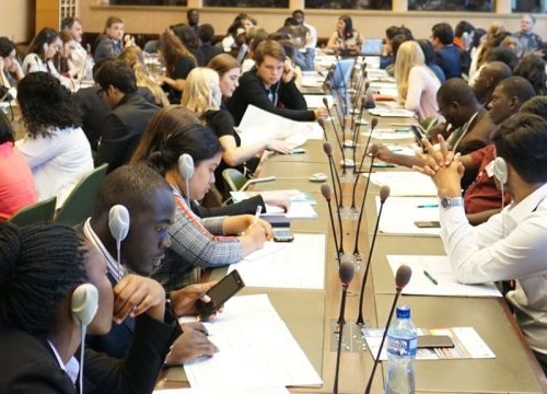 A session of the Nelson Mandela Moot Court