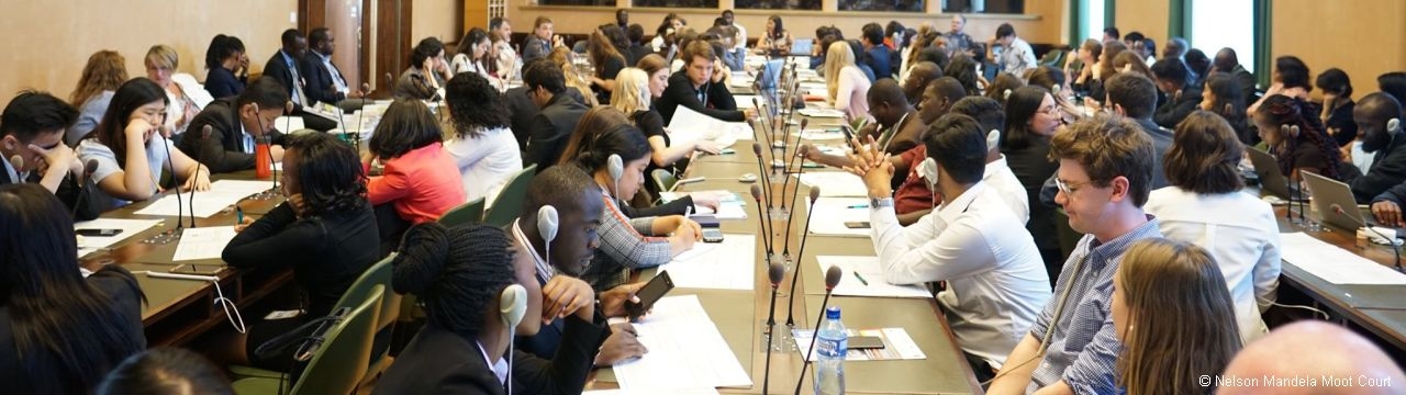 A session of the Nelson Mandela Moot Court