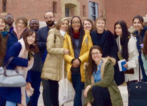 Group photo of MTJ students during their study trip to Poland