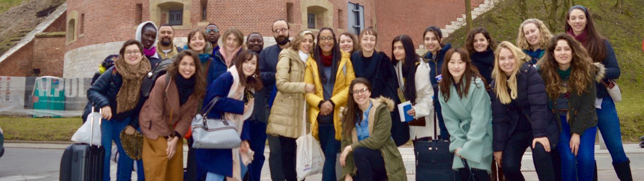 Group photo of MTJ students during their study trip to Poland