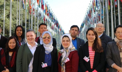 Participants in the training at the Palais des Nations