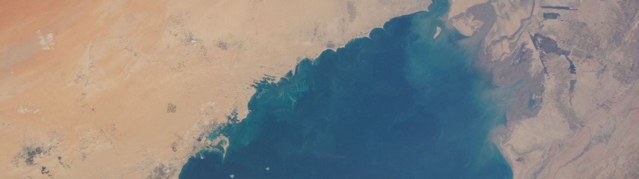 Aerial View of the Persian Gulf