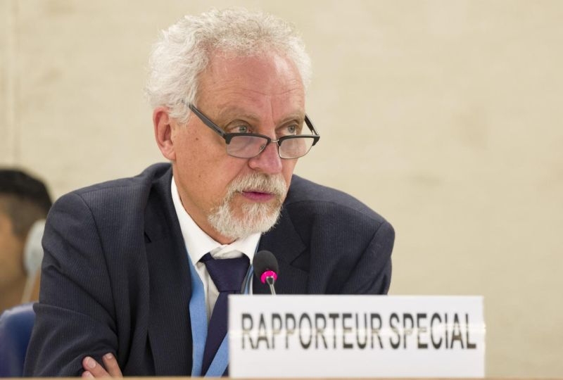 Léo Heller, Special Rapporteur on the human right to safe drinking water and sanitation, present's his report after his missions to Mexico and Portugal during 36th session of the Human Rights Council, September 2017. 