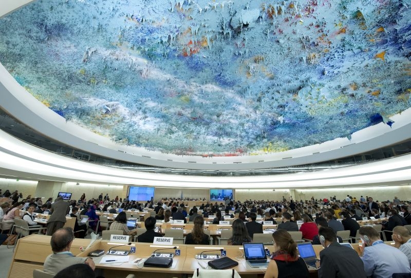 View of a session of the UN Human Rights Council