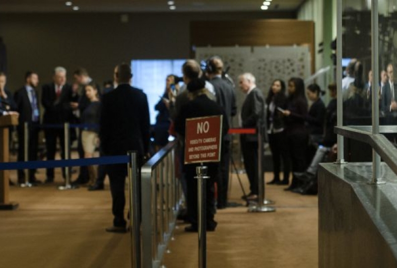 	 United Nations Photo Security Council President Briefs Press