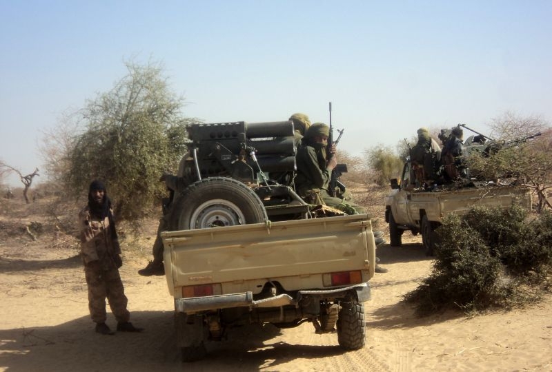 Touareg militants, near the Mali/Burkina Faso border Touareg militants, near the Mali/Burkina Faso border