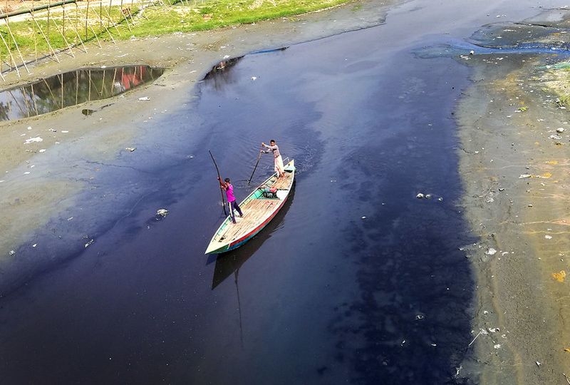 The drying up Turag river | Dhaka, Bangladesh