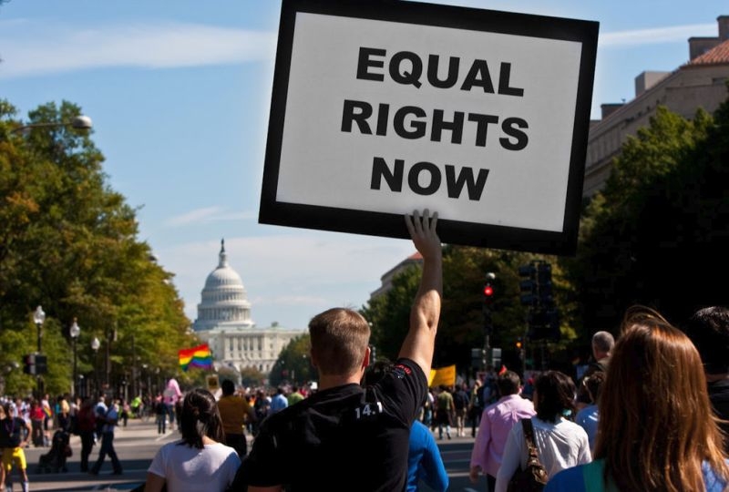 National Equality March in Washington, DC on October 11, 2009.