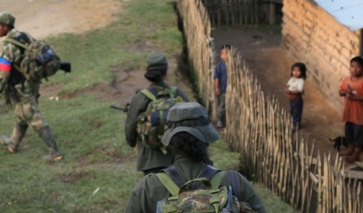 FARC fighters in Colombia