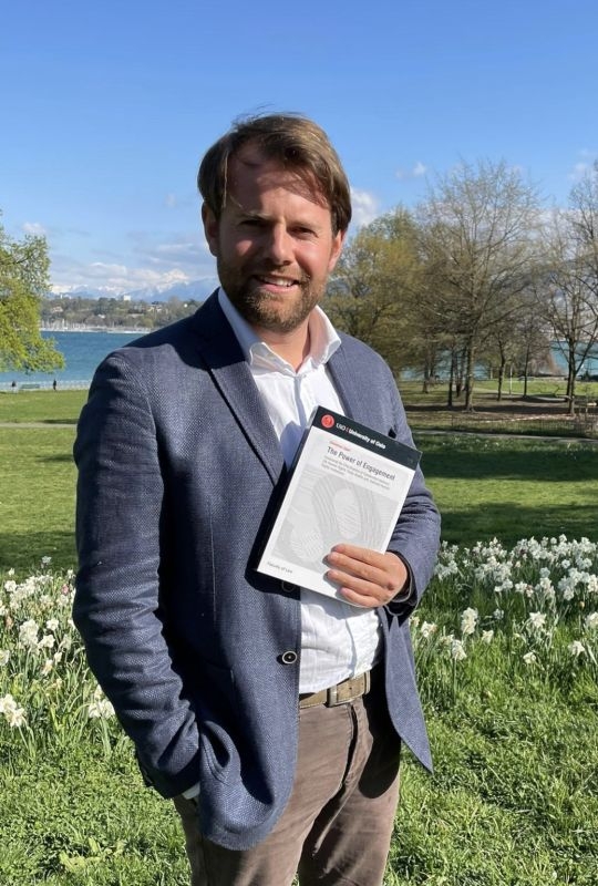 Domenico Zipoli with his PhD thesis