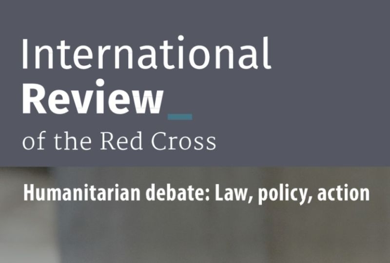 Cover page of the International Review of the Red Cross