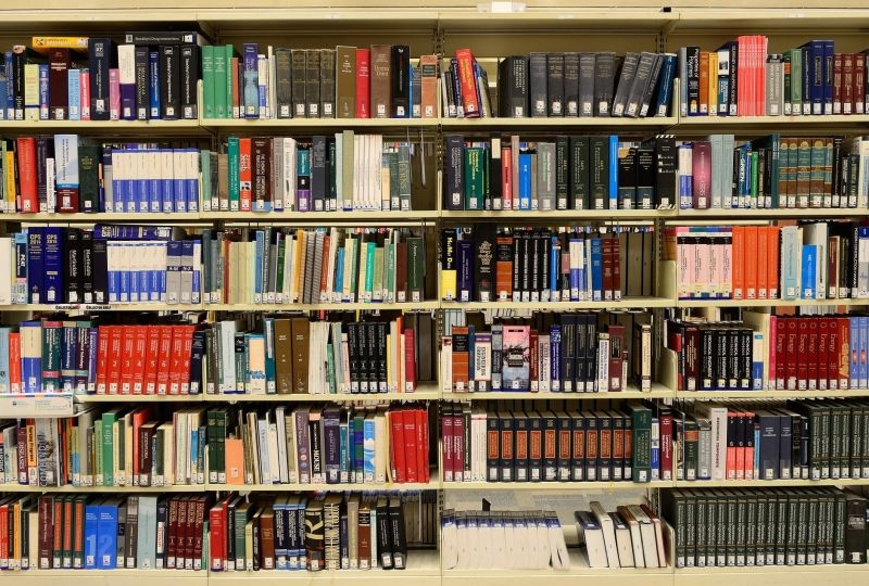 Bookshelve full of books