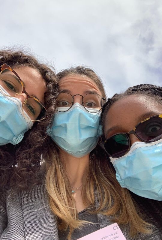 The 2021 Geneva Academy team at the Jean-Pictet Competition: selfie with masks