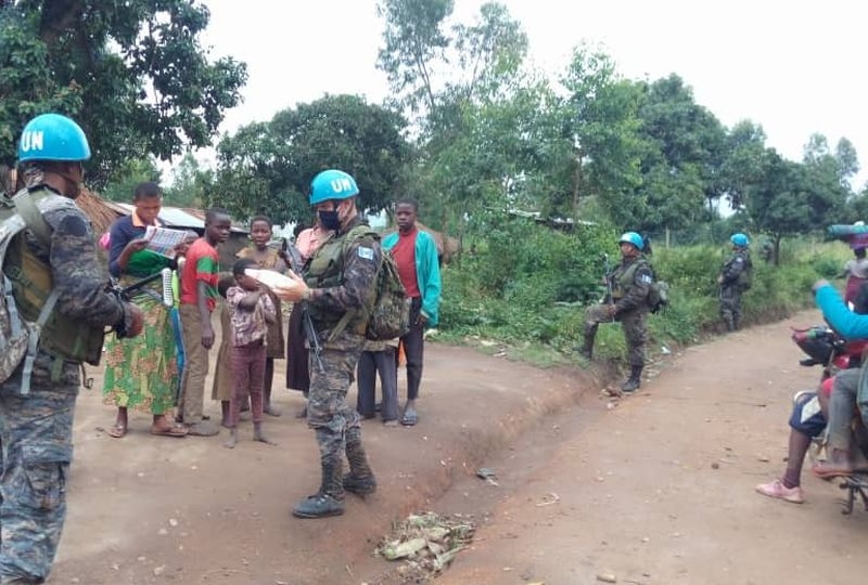 Irumu, Ituri, DRC: MONUSCO soldiers help combat the armed groups who daily threaten the lives of civilians in Ituri
