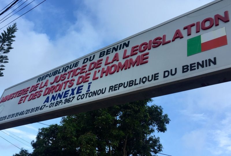 Ministry of Justice and Human Rights, Benin, entrance