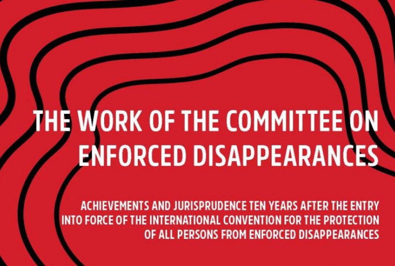 Cover page of the publication:The Work of the Committee on Enforced Disappearances