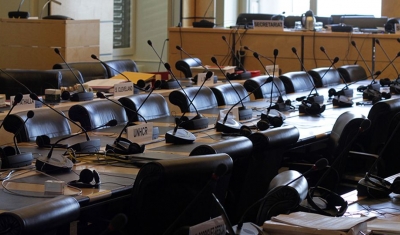 Room of the UN Human Rights Committee, palais Wilson, Geneva