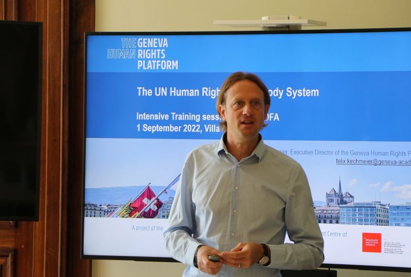 Felix Kirchmeier, Executive Director of the Geneva Humanm Rights Platform