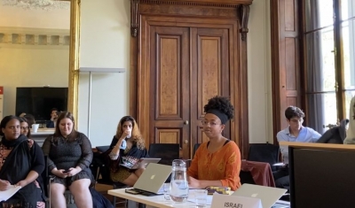 LLM students during the pleading on Gaza