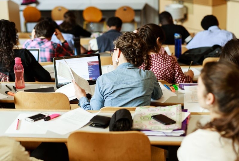 Geneva Academy Students during a class