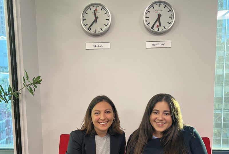 Victoire Berrebi and Stefania Distefano in New York